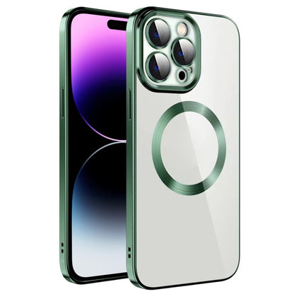 Electroplating MagSafe TPU Phone Case with Lens Film, For iPhone 14, For iPhone 14 Pro, For iPhone 14 Plus, For iPhone 14 Pro Max, For iPhone 13, For iPhone 13 Pro