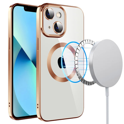 Electroplating MagSafe TPU Phone Case with Lens Film, For iPhone 14, For iPhone 14 Pro, For iPhone 14 Plus, For iPhone 14 Pro Max, For iPhone 13, For iPhone 13 Pro