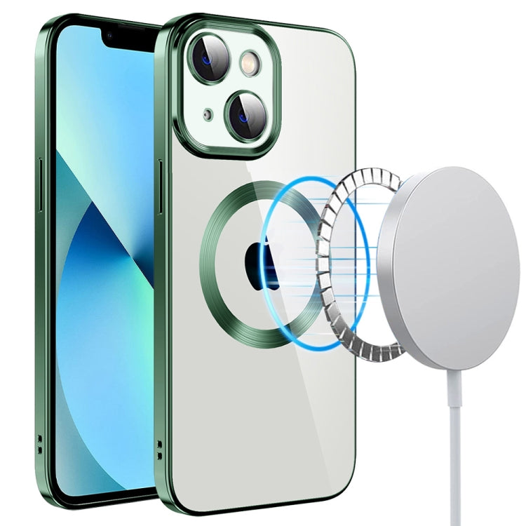 Electroplating MagSafe TPU Phone Case with Lens Film, For iPhone 14, For iPhone 14 Pro, For iPhone 14 Plus, For iPhone 14 Pro Max, For iPhone 13, For iPhone 13 Pro
