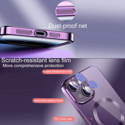 Electroplating MagSafe TPU Phone Case with Lens Film, For iPhone 13 Pro Max, For iPhone 12, For iPhone 12 Pro, For iPhone 12 Pro Max