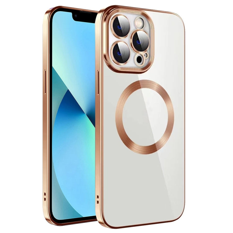 Electroplating MagSafe TPU Phone Case with Lens Film, For iPhone 13 Pro Max, For iPhone 12, For iPhone 12 Pro, For iPhone 12 Pro Max