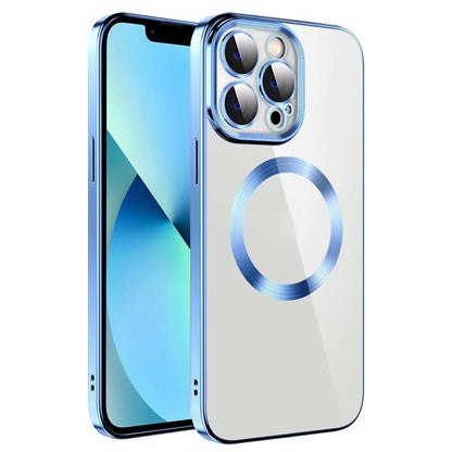 Electroplating MagSafe TPU Phone Case with Lens Film, For iPhone 13 Pro Max, For iPhone 12, For iPhone 12 Pro, For iPhone 12 Pro Max