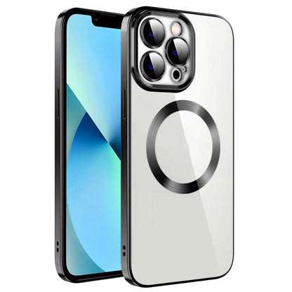 Electroplating MagSafe TPU Phone Case with Lens Film, For iPhone 13 Pro Max, For iPhone 12, For iPhone 12 Pro, For iPhone 12 Pro Max