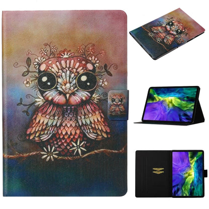Coloured Drawing Pattern Horizontal Flip Leather Case with Holder & Card Slot & Sleep / Wake-up Function, For iPad Pro 11 (2020), For iPad mini 5 / 4 / 3 / 2 / 1, For iPad 10.2, For iPad Pro 10.5, For iPad Air / Air 2, For iPad 9.7 (2018) & (2017)