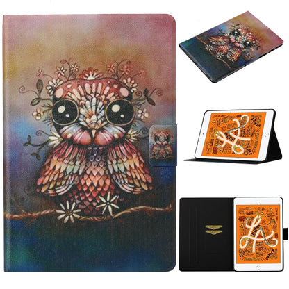 Coloured Drawing Pattern Horizontal Flip Leather Case with Holder & Card Slot & Sleep / Wake-up Function, For iPad Pro 11 (2020), For iPad mini 5 / 4 / 3 / 2 / 1, For iPad 10.2, For iPad Pro 10.5, For iPad Air / Air 2, For iPad 9.7 (2018) & (2017)