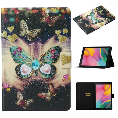 Coloured Drawing Pattern Horizontal Flip Leather Case with Holder & Card Slot & Sleep / Wake-up Function, For Galaxy Tab S6 Lite P610 / P615, For Galaxy Tab S6 T860 / T865, For Galaxy Tab A 8.0 (2019) T290 / T295, For Galaxy Tab S5e T720 / T725        ...