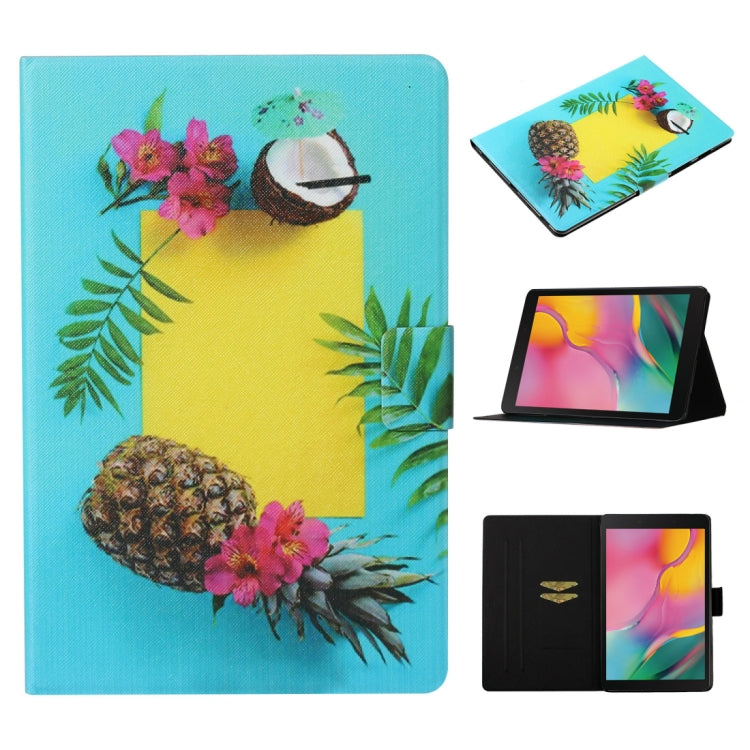 Coloured Drawing Pattern Horizontal Flip Leather Case with Holder & Card Slot & Sleep / Wake-up Function, For Galaxy Tab S6 Lite P610 / P615, For Galaxy Tab S6 T860 / T865, For Galaxy Tab A 8.0 (2019) T290 / T295, For Galaxy Tab S5e T720 / T725        ...
