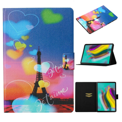 Coloured Drawing Pattern Horizontal Flip Leather Case with Holder & Card Slot & Sleep / Wake-up Function, For Galaxy Tab S6 Lite P610 / P615, For Galaxy Tab S6 T860 / T865, For Galaxy Tab A 8.0 (2019) T290 / T295, For Galaxy Tab S5e T720 / T725        ...
