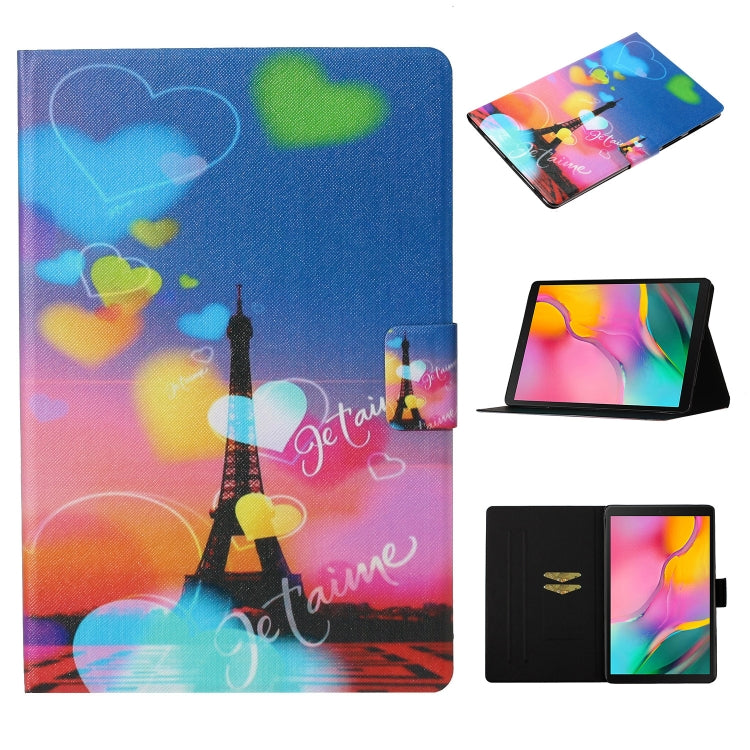 Coloured Drawing Pattern Horizontal Flip Leather Case with Holder & Card Slot & Sleep / Wake-up Function, For Galaxy Tab S6 Lite P610 / P615, For Galaxy Tab S6 T860 / T865, For Galaxy Tab A 8.0 (2019) T290 / T295, For Galaxy Tab S5e T720 / T725        ...