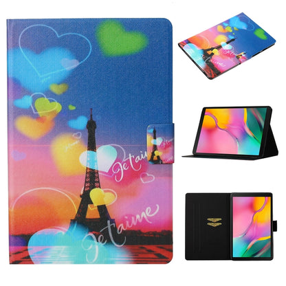 Coloured Drawing Pattern Horizontal Flip Leather Case with Holder & Card Slot & Sleep / Wake-up Function, For Galaxy Tab S6 Lite P610 / P615, For Galaxy Tab S6 T860 / T865, For Galaxy Tab A 8.0 (2019) T290 / T295, For Galaxy Tab S5e T720 / T725        ...
