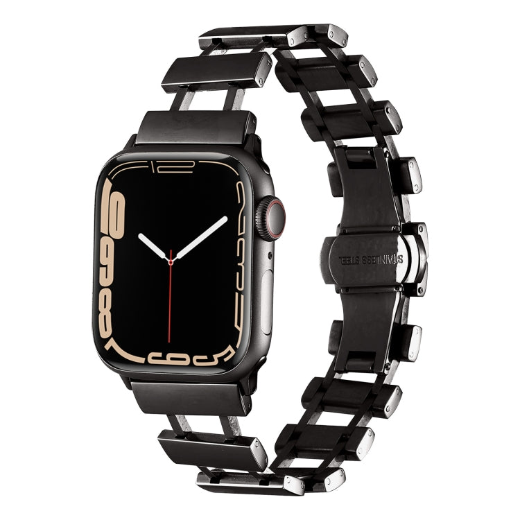 Hollow Stainless Steel Watch Band, For Apple Watch Ultra 49mm / Series 8&7 45mm, For Apple Watch Series 8&7 41mm / SE 2&6&SE&5&4 40mm
