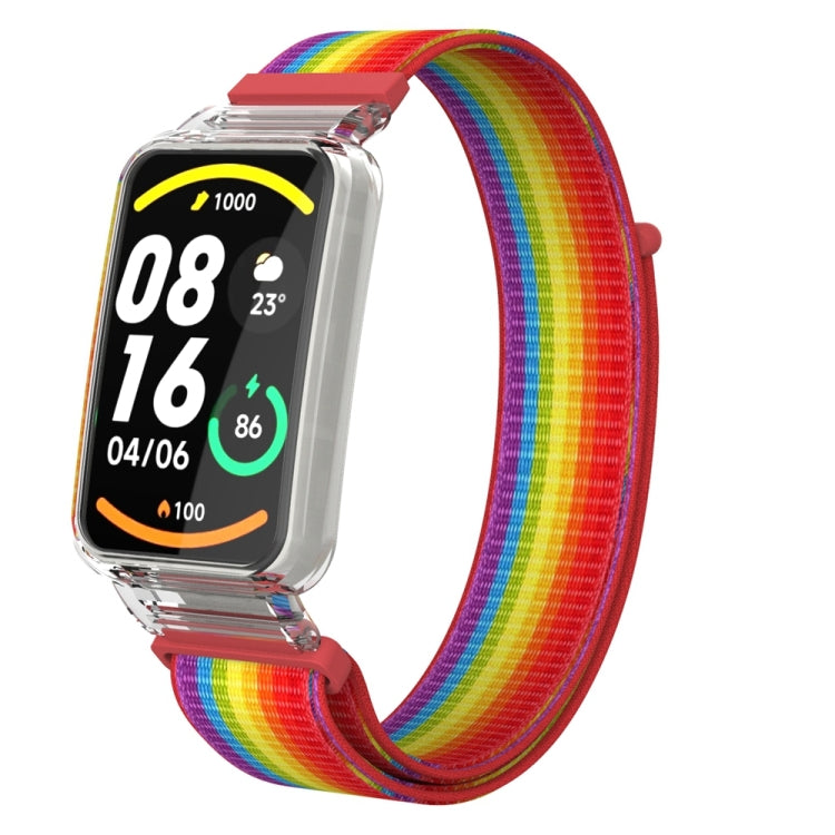 Integrated PC Protective Case + Nylon Loop Watch Band, For Xiaomi Mi Band 7 Pro