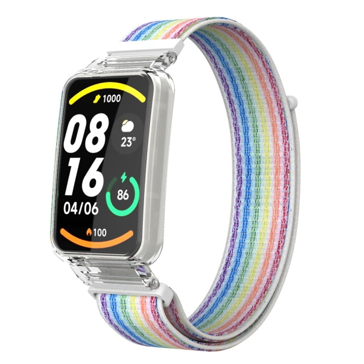 Integrated PC Protective Case + Nylon Loop Watch Band, For Xiaomi Mi Band 7 Pro