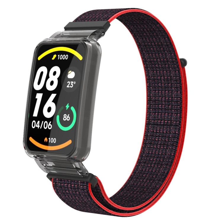 Integrated PC Protective Case + Nylon Loop Watch Band, For Xiaomi Mi Band 7 Pro