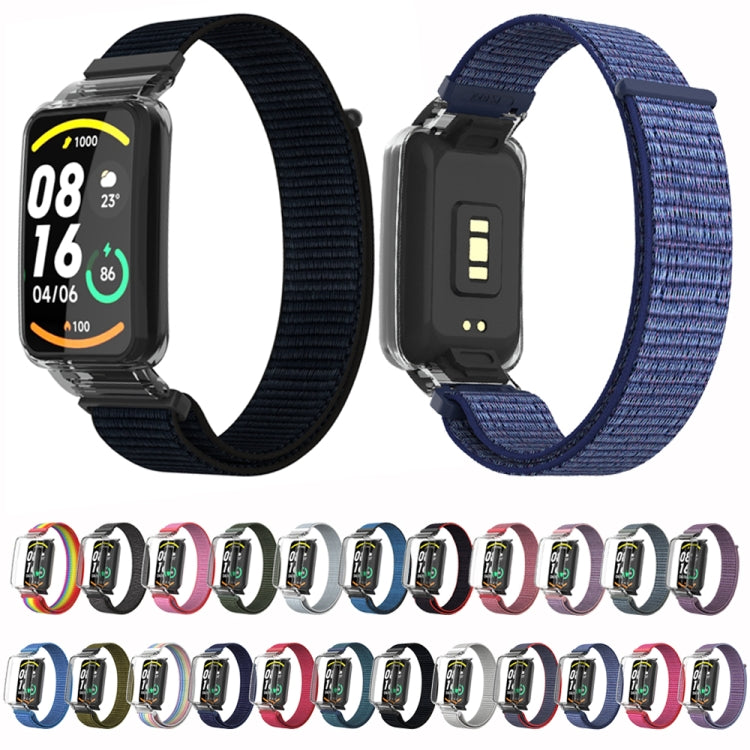 Integrated PC Protective Case + Nylon Loop Watch Band, For Xiaomi Mi Band 7 Pro