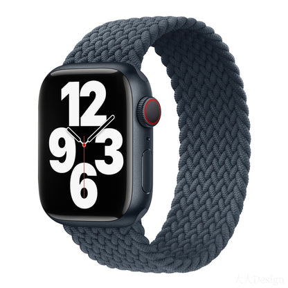 Nylon Single-turn Braided Watch Band For Apple Watch Series 8&7 41mm / SE 2&6&SE&5&4 40mm / 3&2&1 38mm, For Apple Watch Series 8&7 41mm,135mm, For Apple Watch Series 8&7 41mm, 135mm
