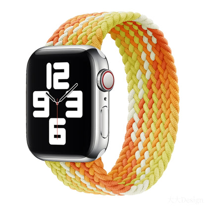 Nylon Single-turn Braided Watch Band For Apple Watch Series 8&7 41mm / SE 2&6&SE&5&4 40mm / 3&2&1 38mm, For Apple Watch Series 8&7 41mm,135mm, For Apple Watch Series 8&7 41mm, 135mm