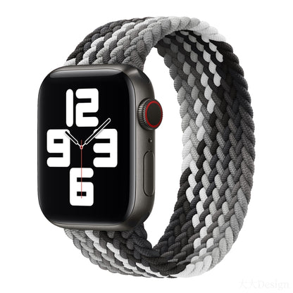 Nylon Single-turn Braided Watch Band For Apple Watch Series 8&7 41mm / SE 2&6&SE&5&4 40mm / 3&2&1 38mm, For Apple Watch Series 8&7 41mm,145mm, For Apple Watch Series 8&7 41mm, 145mm