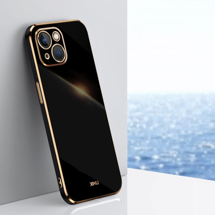 XINLI Straight Edge 6D Electroplate TPU Phone Case, For iPhone 14, For iPhone 14 Plus, For iPhone 14 Pro, For iPhone 14 Pro Max, For iPhone 13, For iPhone 13 mini