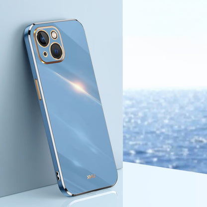 XINLI Straight Edge 6D Electroplate TPU Phone Case, For iPhone 14, For iPhone 14 Plus, For iPhone 14 Pro, For iPhone 14 Pro Max, For iPhone 13, For iPhone 13 mini