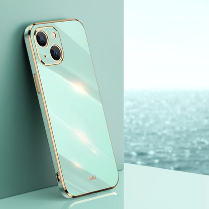 XINLI Straight Edge 6D Electroplate TPU Phone Case, For iPhone 14, For iPhone 14 Plus, For iPhone 14 Pro, For iPhone 14 Pro Max, For iPhone 13, For iPhone 13 mini