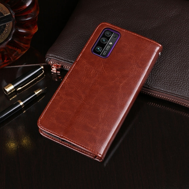 idewei Crazy Horse Texture Horizontal Flip Leather Case with Holder & Card Slots & Wallet, For Huawei Honor 30