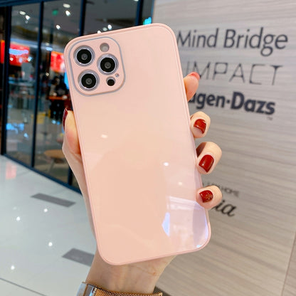 Solid Color Tempered Glass Phone Case, For iPhone 11 Pro Max, For iPhone 11 Pro, For iPhone 11