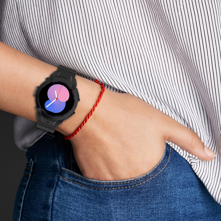 Armor Silicone Watch Band + Protective Case, For Samsung Galaxy Watch5 40mm, For Samsung Galaxy Watch5 44mm, For Samsung Galaxy Watch4 40mm, For Samsung Galaxy Watch4 44mm
