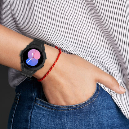 Armor Silicone Watch Band + Protective Case, For Samsung Galaxy Watch5 40mm, For Samsung Galaxy Watch5 44mm, For Samsung Galaxy Watch4 40mm, For Samsung Galaxy Watch4 44mm