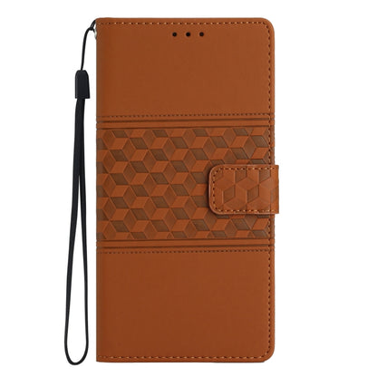 Diamond Embossed Skin Feel Leather Phone Case with Lanyard, For iPhone 11, For iPhone 11 Pro, For iPhone 11 Pro Max, For iPhone 12 mini, For iPhone 12 Pro, For iPhone 12 Pro Max, For iPhone 13, For iPhone 13 mini