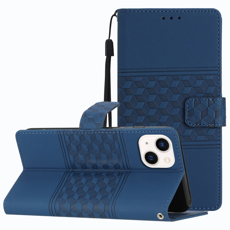 Diamond Embossed Skin Feel Leather Phone Case with Lanyard, For iPhone 11, For iPhone 11 Pro, For iPhone 11 Pro Max, For iPhone 12 mini, For iPhone 12 Pro, For iPhone 12 Pro Max, For iPhone 13, For iPhone 13 mini