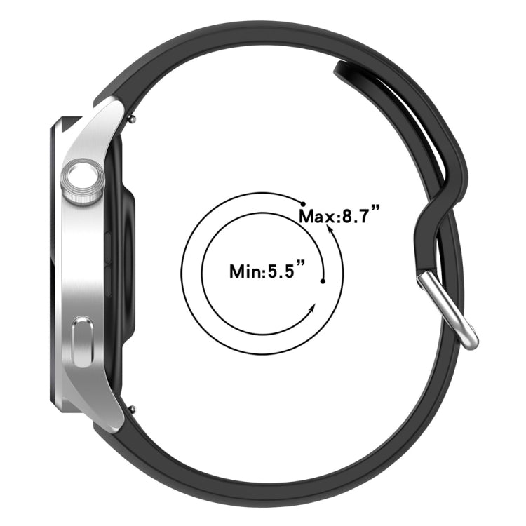 22mm Solid Color Silicone Watch Band, For Xiaomi Watch S2