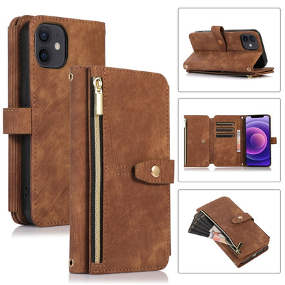 Dream 9-Card Wallet Zipper Bag Leather Phone Case, For iPhone 14, For iPhone 14 Plus, For iPhone 14 Pro, For iPhone 14 Pro Max, For iPhone 13, For iPhone 13 Pro, For iPhone 13 Pro Max, For iPhone 12 mini