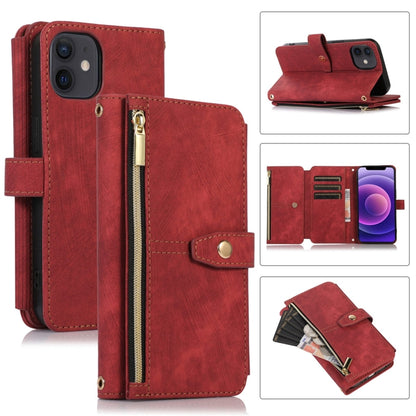 Dream 9-Card Wallet Zipper Bag Leather Phone Case, For iPhone 12, For iPhone 12 Pro, For iPhone 12 Pro Max, For iPhone 11, For iPhone 11 Pro, For iPhone 11 Pro Max, For iPhone X / XS, For iPhone XR