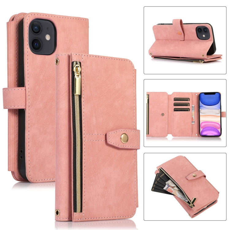 Dream 9-Card Wallet Zipper Bag Leather Phone Case, For iPhone 12, For iPhone 12 Pro, For iPhone 12 Pro Max, For iPhone 11, For iPhone 11 Pro, For iPhone 11 Pro Max, For iPhone X / XS, For iPhone XR