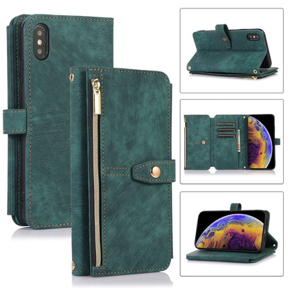 Dream 9-Card Wallet Zipper Bag Leather Phone Case, For iPhone 12, For iPhone 12 Pro, For iPhone 12 Pro Max, For iPhone 11, For iPhone 11 Pro, For iPhone 11 Pro Max, For iPhone X / XS, For iPhone XR