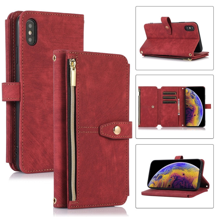Dream 9-Card Wallet Zipper Bag Leather Phone Case, For iPhone 12, For iPhone 12 Pro, For iPhone 12 Pro Max, For iPhone 11, For iPhone 11 Pro, For iPhone 11 Pro Max, For iPhone X / XS, For iPhone XR