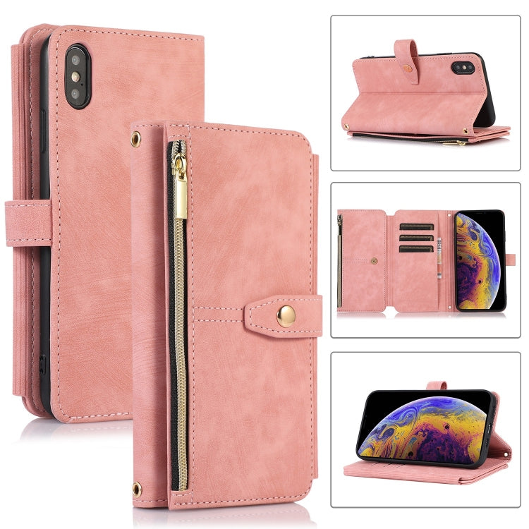 Dream 9-Card Wallet Zipper Bag Leather Phone Case, For iPhone 12, For iPhone 12 Pro, For iPhone 12 Pro Max, For iPhone 11, For iPhone 11 Pro, For iPhone 11 Pro Max, For iPhone X / XS, For iPhone XR