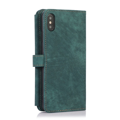 Dream 9-Card Wallet Zipper Bag Leather Phone Case, For iPhone XS Max, For iPhone SE 2022 / 2020 / 7 / 8, For iPhone 7 Plus / 8 Plus