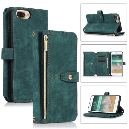 Dream 9-Card Wallet Zipper Bag Leather Phone Case, For iPhone XS Max, For iPhone SE 2022 / 2020 / 7 / 8, For iPhone 7 Plus / 8 Plus