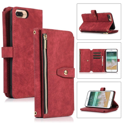 Dream 9-Card Wallet Zipper Bag Leather Phone Case, For iPhone XS Max, For iPhone SE 2022 / 2020 / 7 / 8, For iPhone 7 Plus / 8 Plus