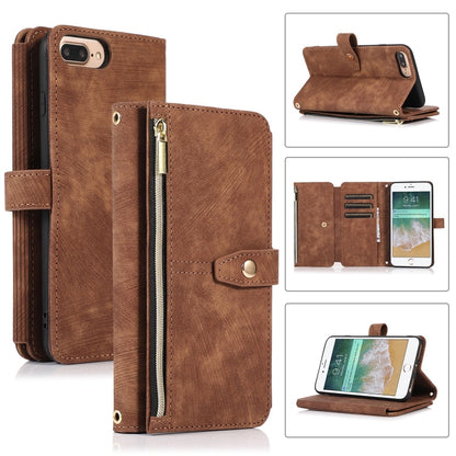 Dream 9-Card Wallet Zipper Bag Leather Phone Case, For iPhone XS Max, For iPhone SE 2022 / 2020 / 7 / 8, For iPhone 7 Plus / 8 Plus