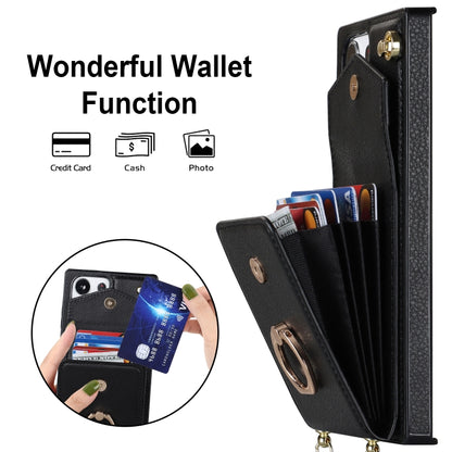 Ring Holder RFID Card Slot Phone Case with Long Lanyard, For Samsung Galaxy S23 Ultra 5G