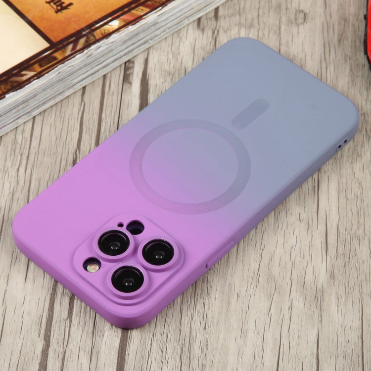 Liquid TPU Silicone Gradient MagSafe Phone Case, For iPhone 14, For iPhone 14 Plus, For iPhone 14 Pro, For iPhone 14 Pro Max, For iPhone 13, For iPhone 13 Pro, For iPhone 13 Pro Max, For iPhone 12