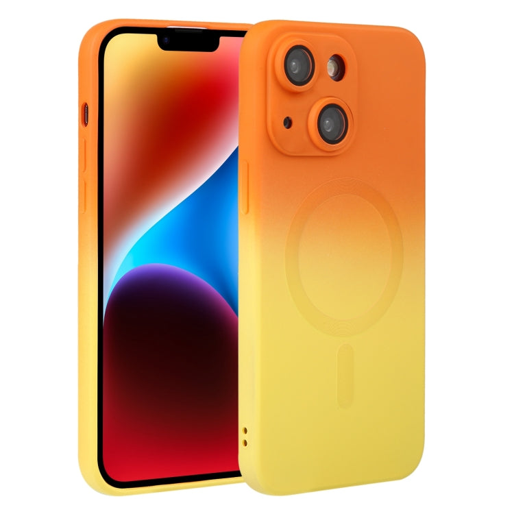 Liquid TPU Silicone Gradient MagSafe Phone Case, For iPhone 14, For iPhone 14 Plus, For iPhone 14 Pro, For iPhone 14 Pro Max, For iPhone 13, For iPhone 13 Pro, For iPhone 13 Pro Max, For iPhone 12
