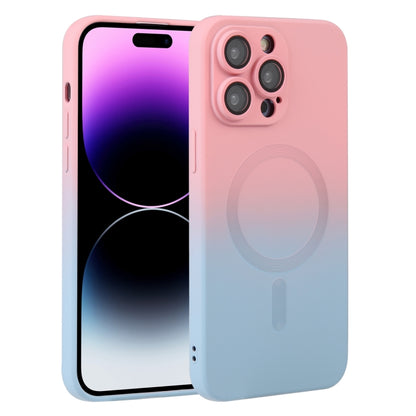 Liquid TPU Silicone Gradient MagSafe Phone Case, For iPhone 14, For iPhone 14 Plus, For iPhone 14 Pro, For iPhone 14 Pro Max, For iPhone 13, For iPhone 13 Pro, For iPhone 13 Pro Max, For iPhone 12