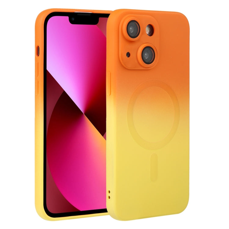 Liquid TPU Silicone Gradient MagSafe Phone Case, For iPhone 14, For iPhone 14 Plus, For iPhone 14 Pro, For iPhone 14 Pro Max, For iPhone 13, For iPhone 13 Pro, For iPhone 13 Pro Max, For iPhone 12