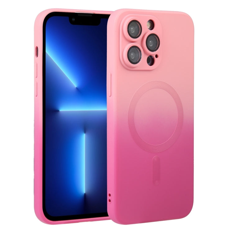 Liquid TPU Silicone Gradient MagSafe Phone Case, For iPhone 14, For iPhone 14 Plus, For iPhone 14 Pro, For iPhone 14 Pro Max, For iPhone 13, For iPhone 13 Pro, For iPhone 13 Pro Max, For iPhone 12