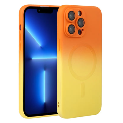 Liquid TPU Silicone Gradient MagSafe Phone Case, For iPhone 14, For iPhone 14 Plus, For iPhone 14 Pro, For iPhone 14 Pro Max, For iPhone 13, For iPhone 13 Pro, For iPhone 13 Pro Max, For iPhone 12