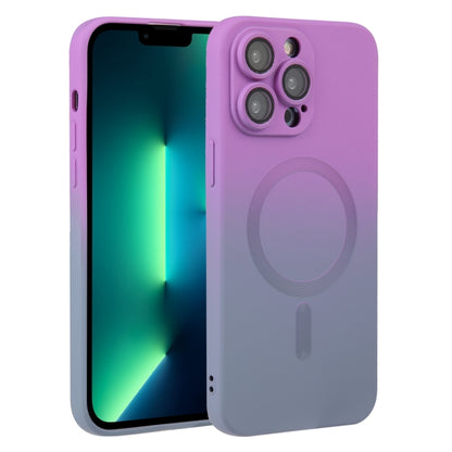 Liquid TPU Silicone Gradient MagSafe Phone Case, For iPhone 14, For iPhone 14 Plus, For iPhone 14 Pro, For iPhone 14 Pro Max, For iPhone 13, For iPhone 13 Pro, For iPhone 13 Pro Max, For iPhone 12